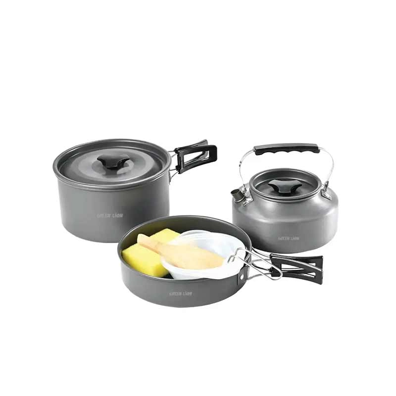 ست وسایل آشپزی کمپینگ گرین لاین مدل Green Lion 7 IN 1 Camping cookware
