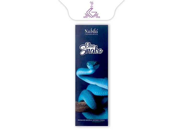 عود  شاخه ای دست ساز مار آبی BLUE SNAKE برند نابیلا NABILA