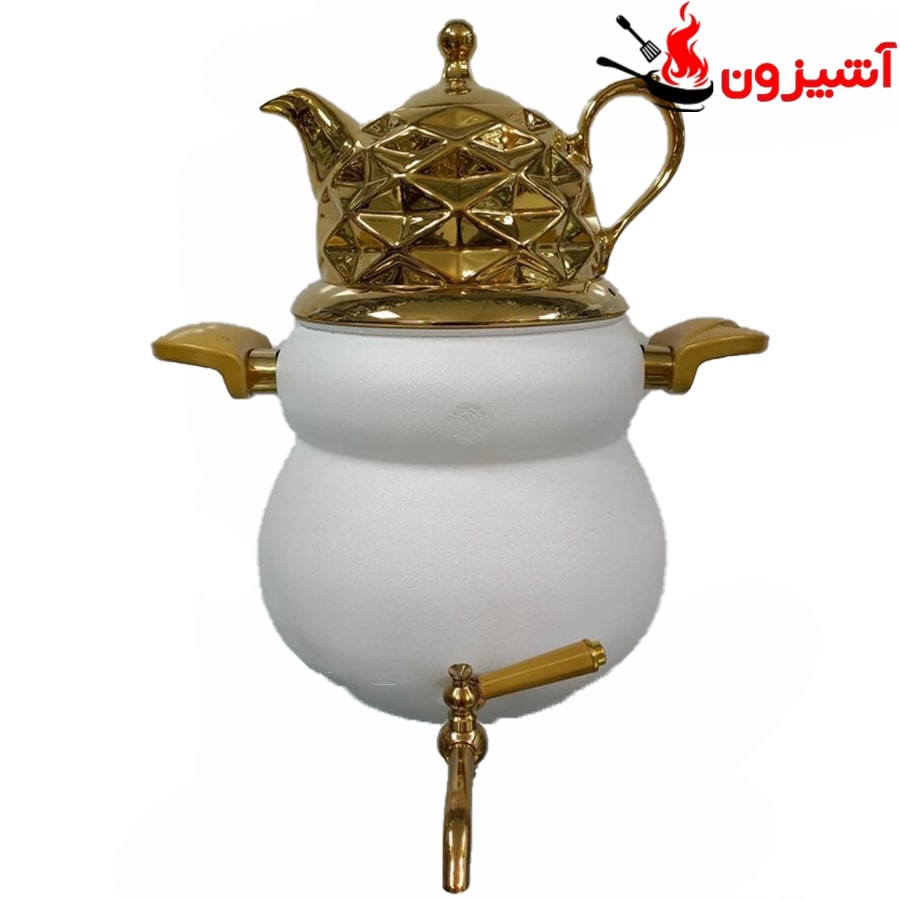 کتری قوری برنجی نزاز ۶ لیتری مدل پریا