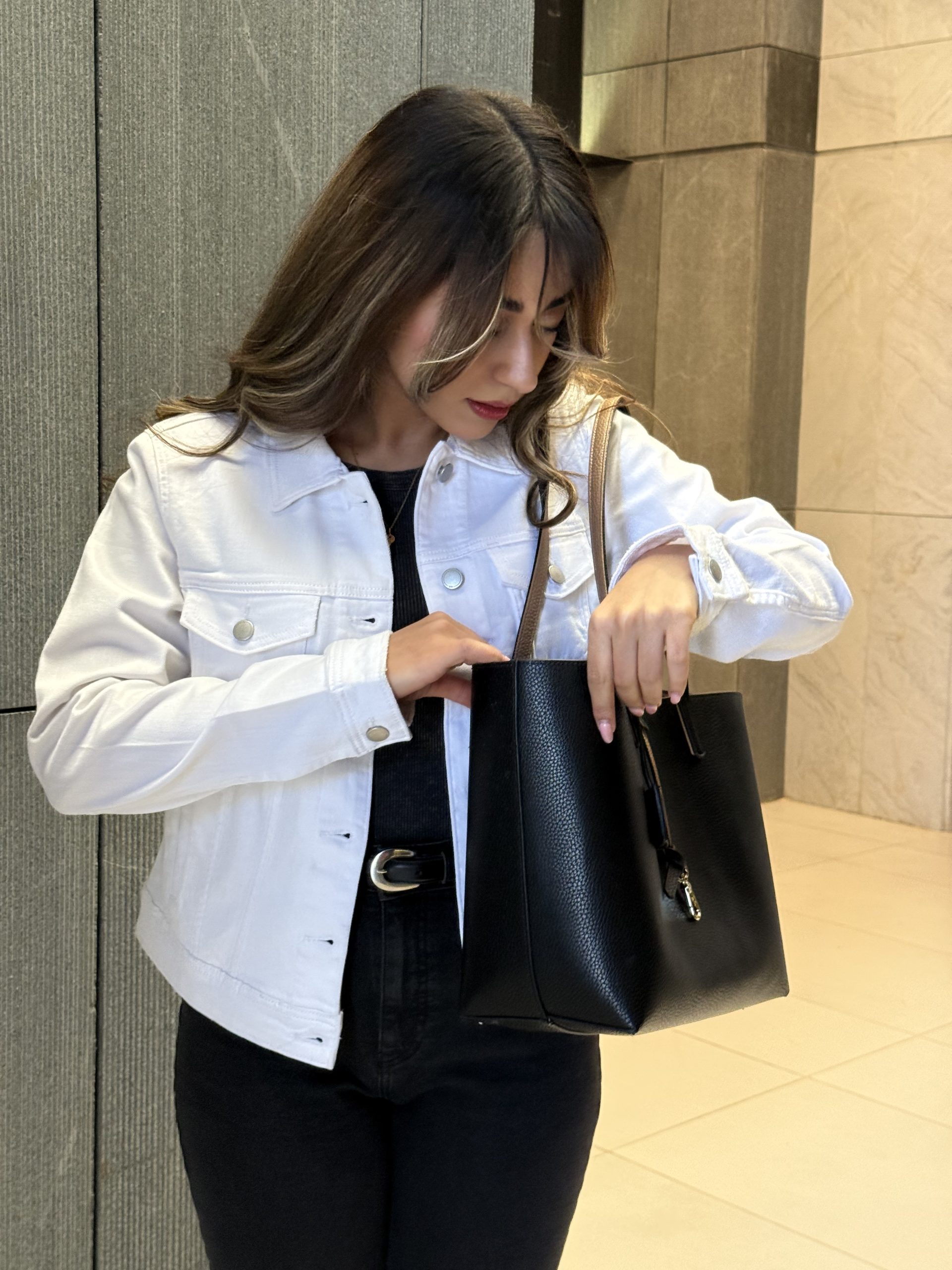 کت جین سفید وارداتی