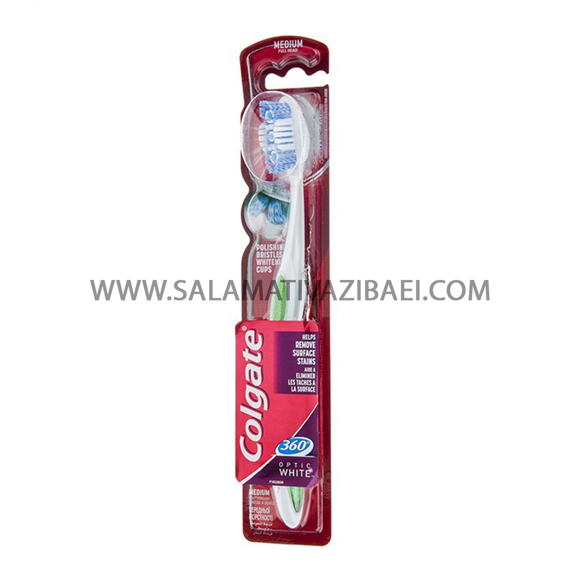 مسواک Colgate مدلOPTIC WHITE -مسواک Colgate ساخت آمریکا