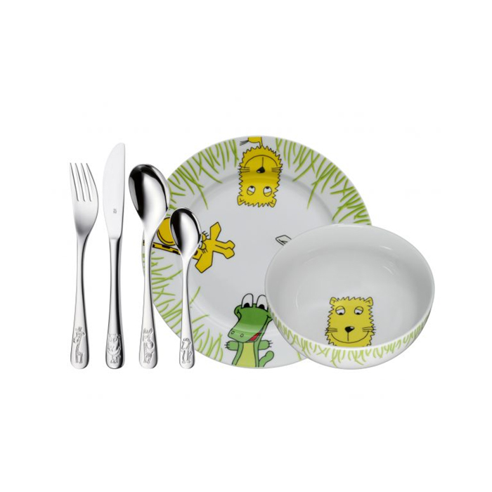 سرویس غذاخوری 6 پارچه کودک وی ام اف | WMF Kids Cutlery Set Safari, 6-piece