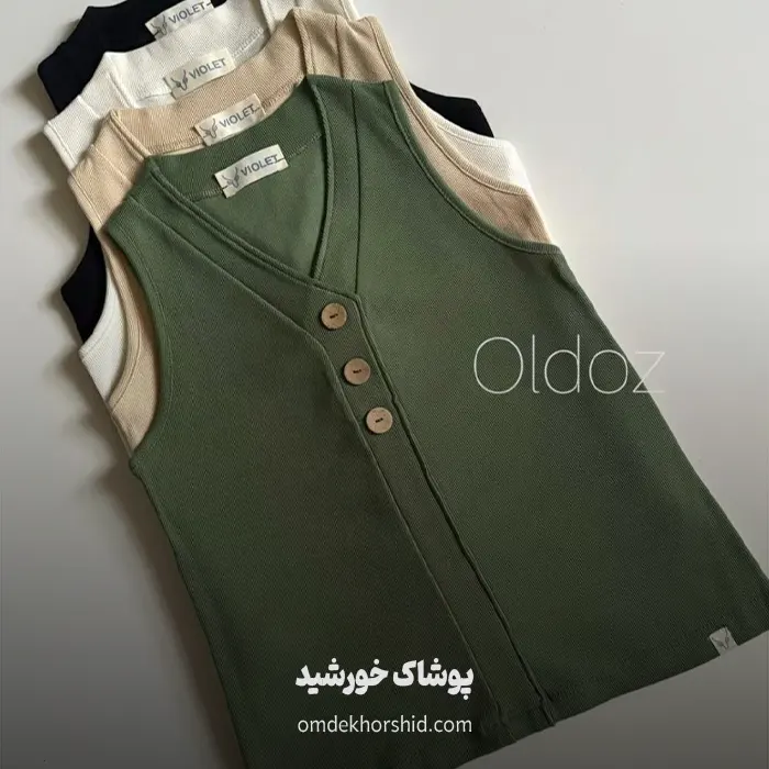 تاپ ۳دکمه یقه هفت