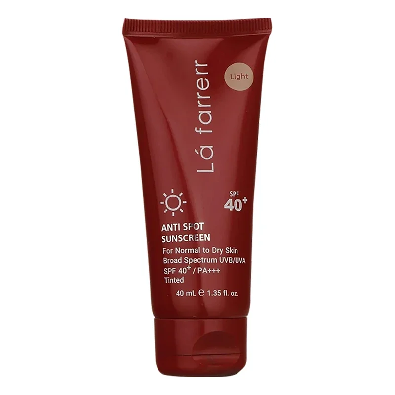 کرم ضدآفتاب و ضدلک رنگی لافارر مدل SPF40-Light مناسب پوست خشک و معمولی