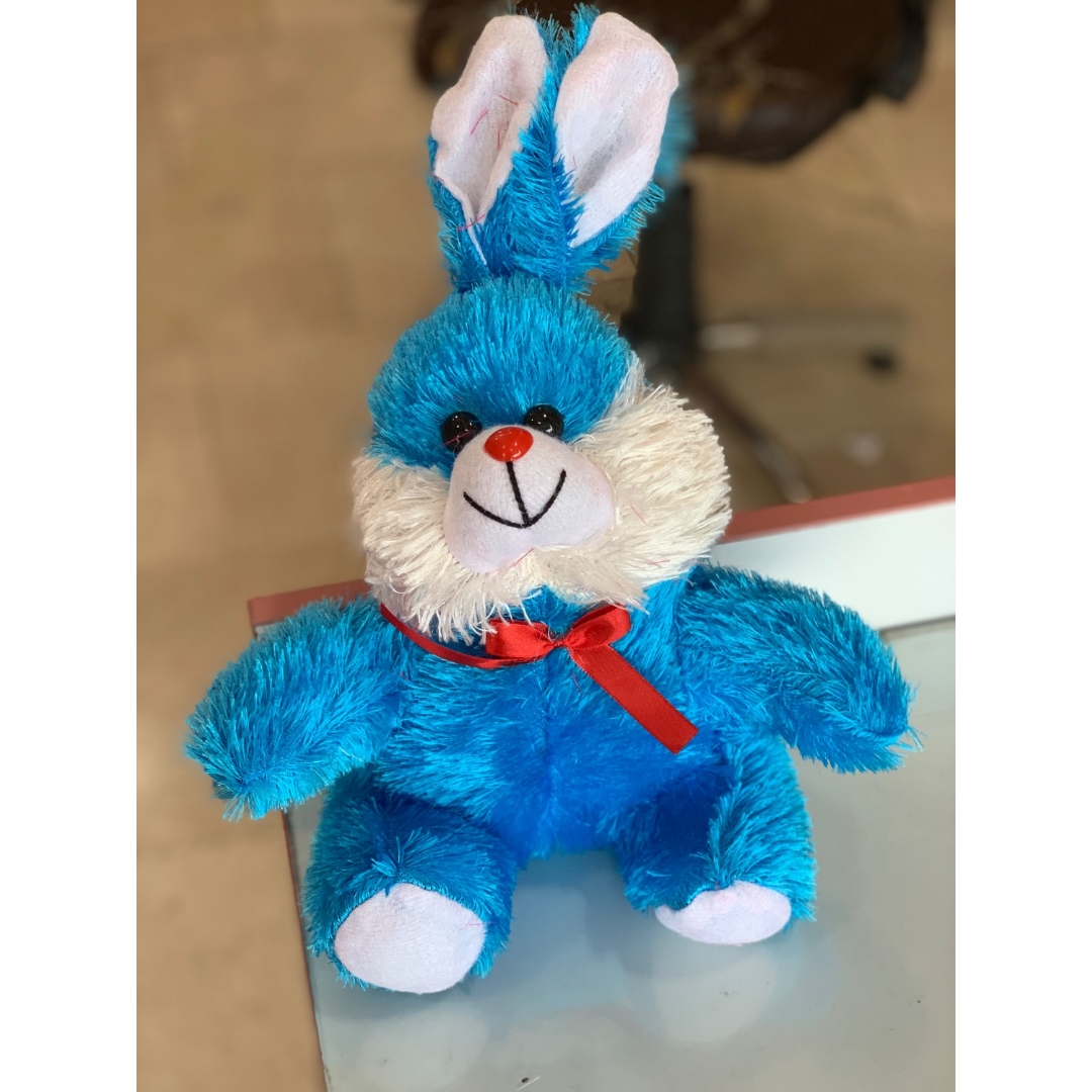 عروسک خرگوش سوزنی آبی ۳۰ سانتی