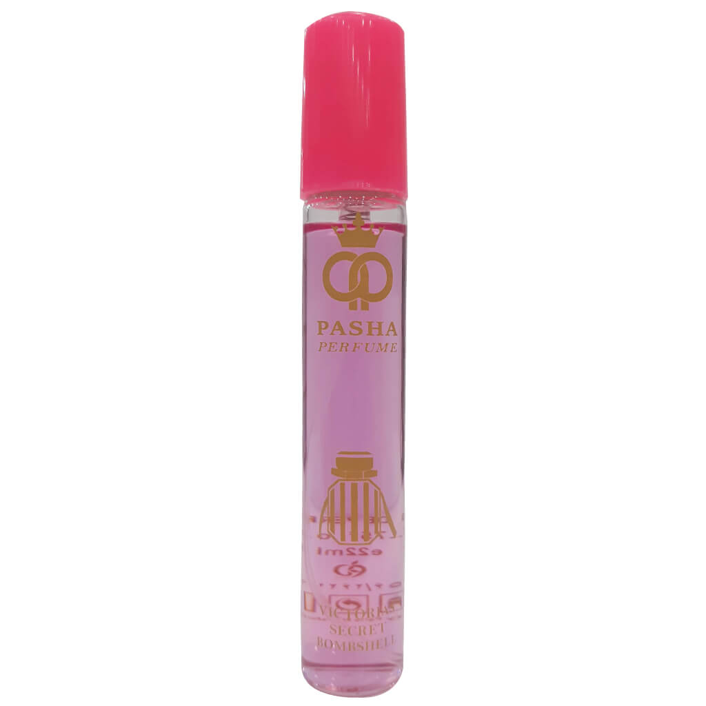 عطر جیبی زنانه پاشا رایحه ویکتوریا سکرت بامبشل حجم 22 میلی لیتر