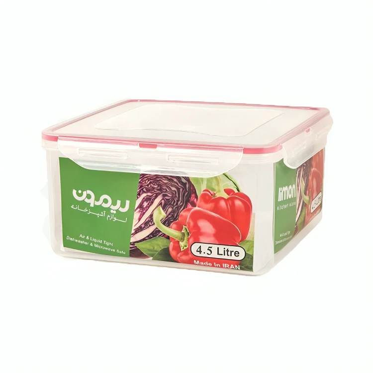 ظرف فریزری مستطیل 4/5 لیتری لیمون کد 82435
