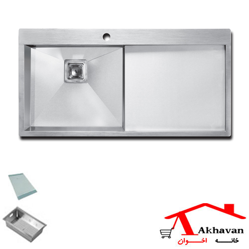 سینک ظرفشویی توکار کد 350 اخوان