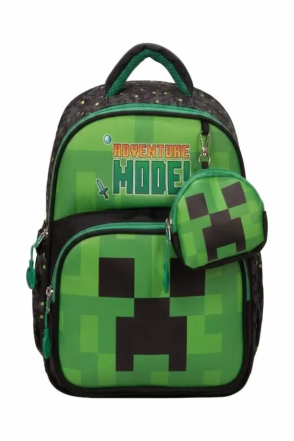 کوله‌پشتی پسرانه مهدکودک و پیش‌دبستانی Jasfur طرح Minecraft