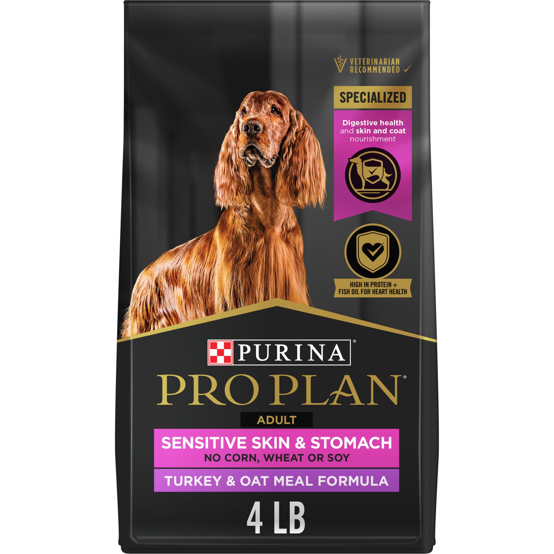 غذای خشک پورینا پرو پلن سگ بالغ سنسیتیو بوقلمون و جو دوسر ۱.۸۱ کیلوگرم | Purina Pro Plan Sensitive Turkey & Oat 4lb