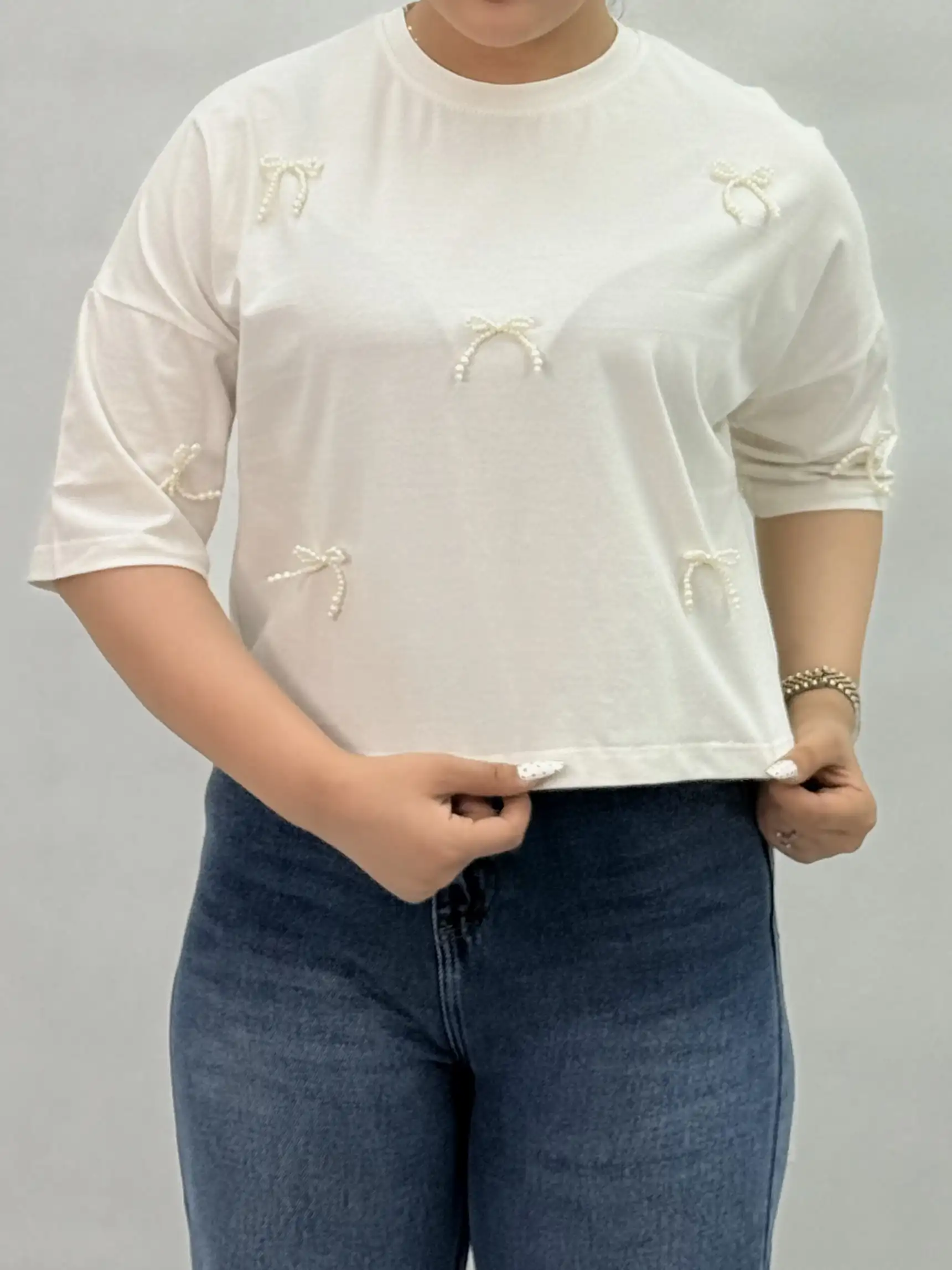 کراپ پاپیون - سفید