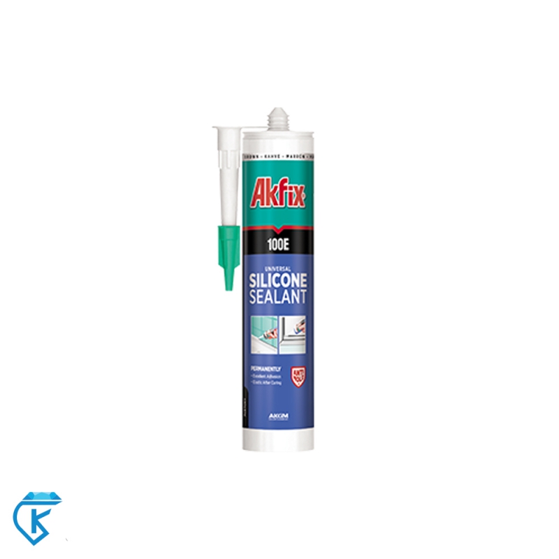 چسب آکواریوم 100E سیلیکون جهانی 280 میلی سفید Akfix آکفیکس