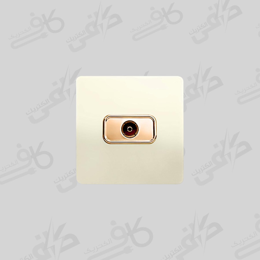 کلید و پریز آسیا | پریز آنتن کریستال صدفی | انتن اسیا