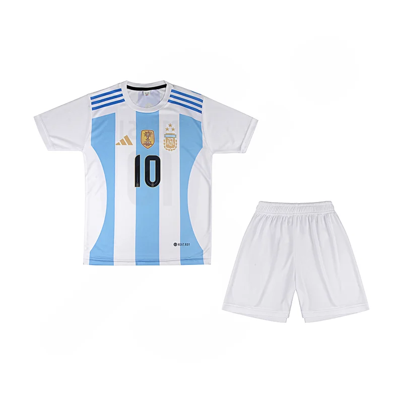 ست پیراهن شورت ورزشی فوتبال بچه گانه تیم آرژانتین طرح آدیداس