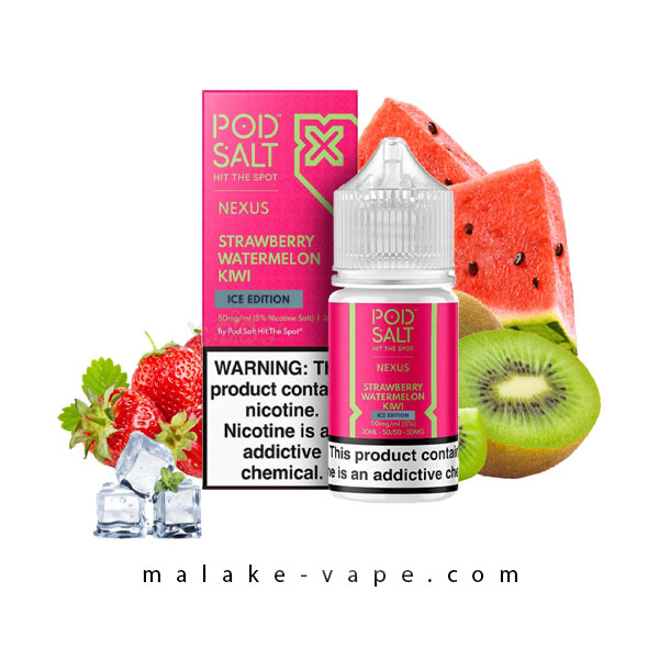 سالت توت فرنگی هندوانه کیوی پاد سالت (30میل) Pod Salt Strawberry Watermelon Kiwi