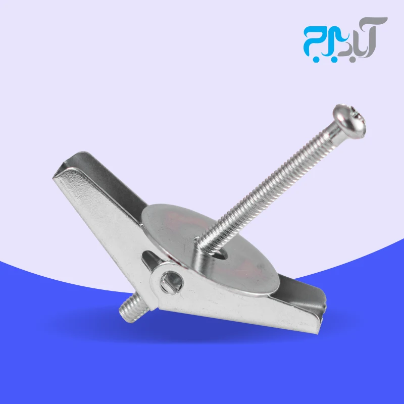 بولت فنری پنل با پیچ M 4*50mm کی پلاس - بسته 100 تایی