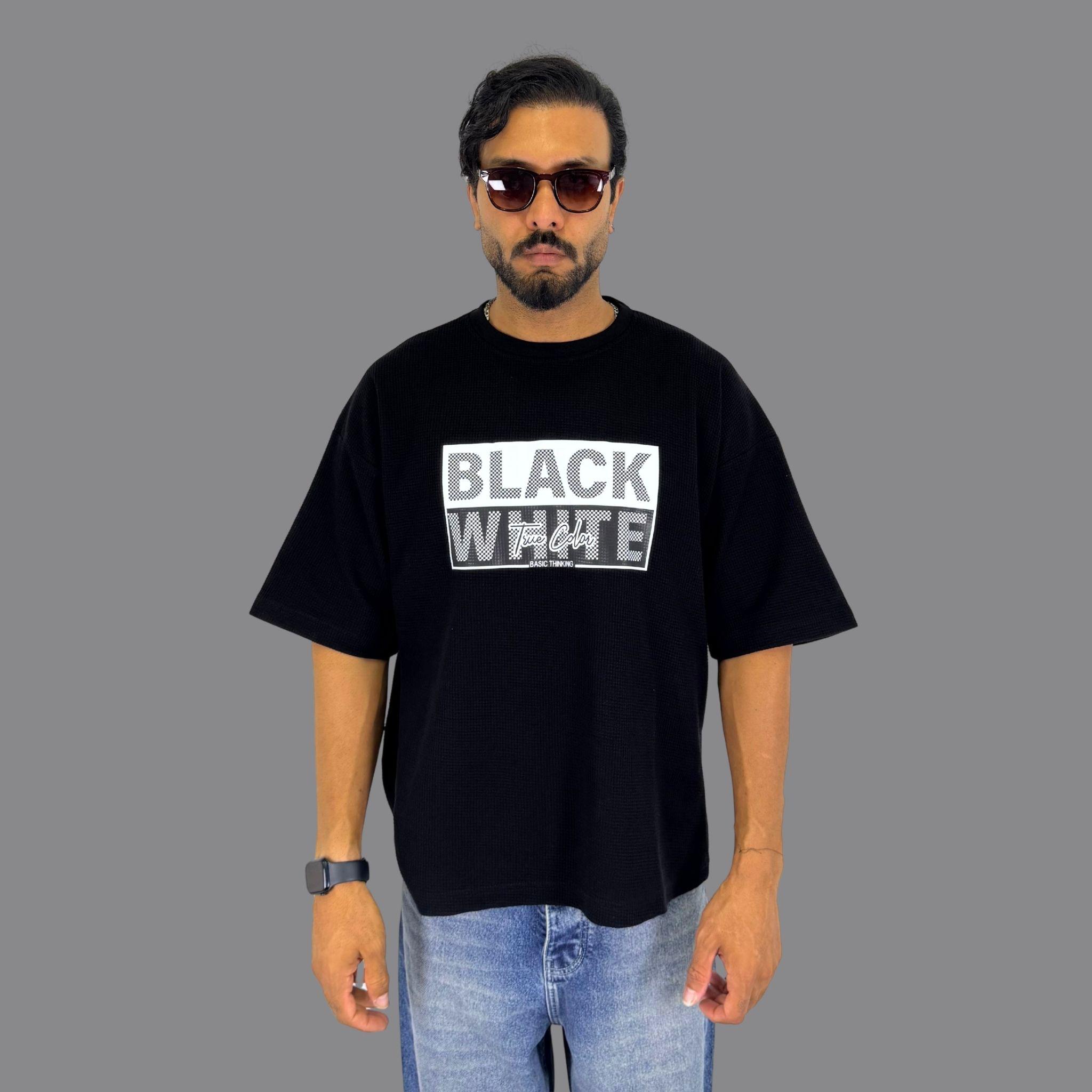 تی شرت مردانه مدل black &white