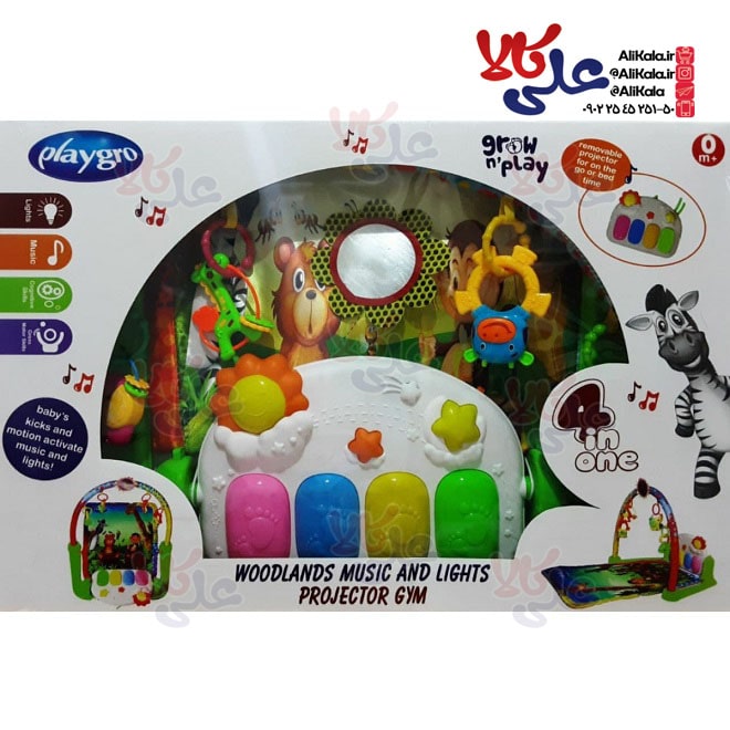 تشک بازی نوزاد پیانویی موزیکال پلی گرو PlayGro