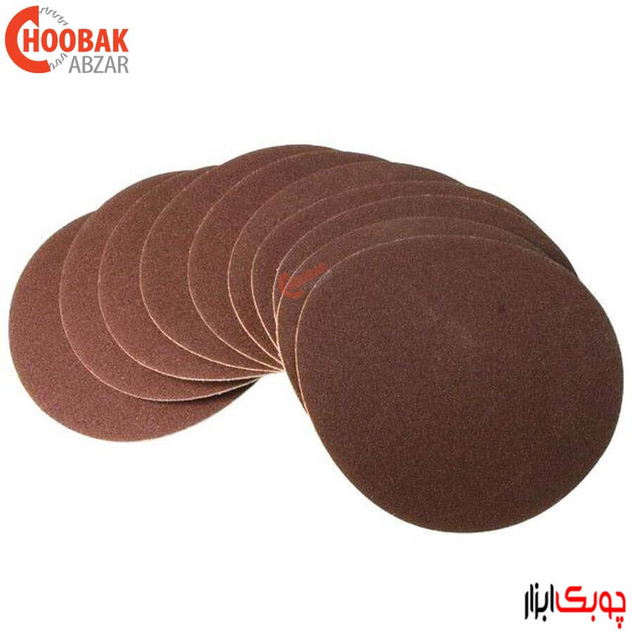 پک 10 عددی سنباده دیسکی P120 قطر 15 سانتیمتر شپخ