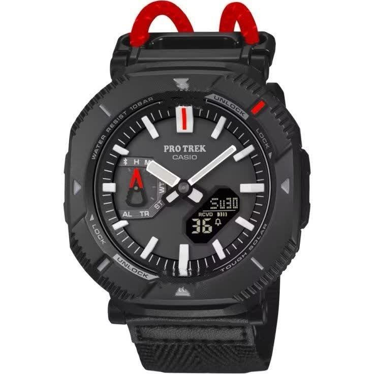 ساعت مچی جی شاک کاسیو پرو ترک برزنتی مشکی Casio Protrek