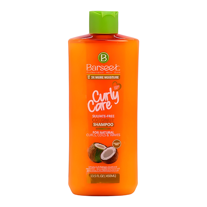 شامپو موهای فر بارسل Curly Care نارگیل بدون سولفات 450 میلی لیتر