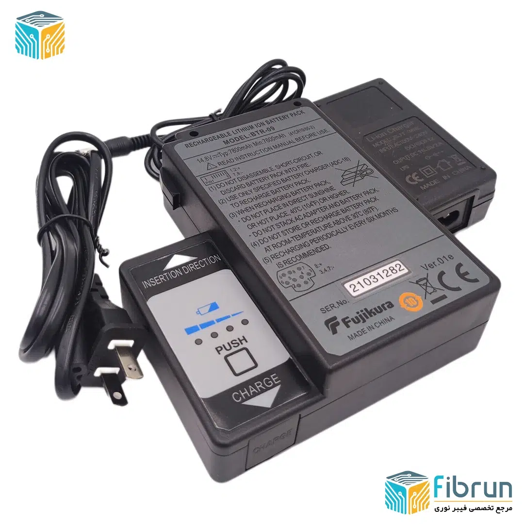 باتری فیوژن مدل BTR-09 مناسب برای فیوژن فوجیکورا FSM-80C - FSM-61S - FSM-62S - FSM-80SNew به همراه شارژر