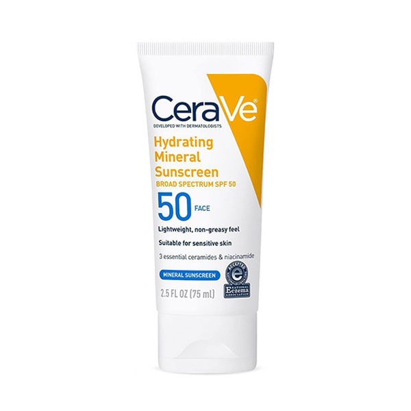 ضدآفتاب بدون رنگ فلوئید سراوی CeraVe با SPF50 مدل mineral