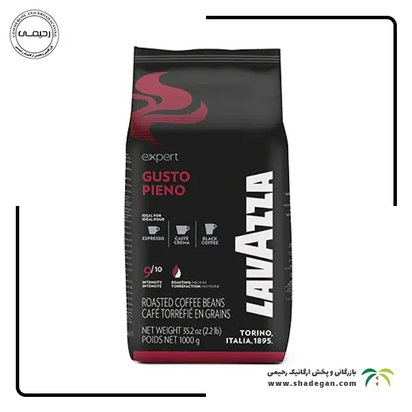 دانه قهوه لاوازا مدل گوستو پینو 1 کیلوگرم | Lavazza Expert Gusto Pieno 1KG