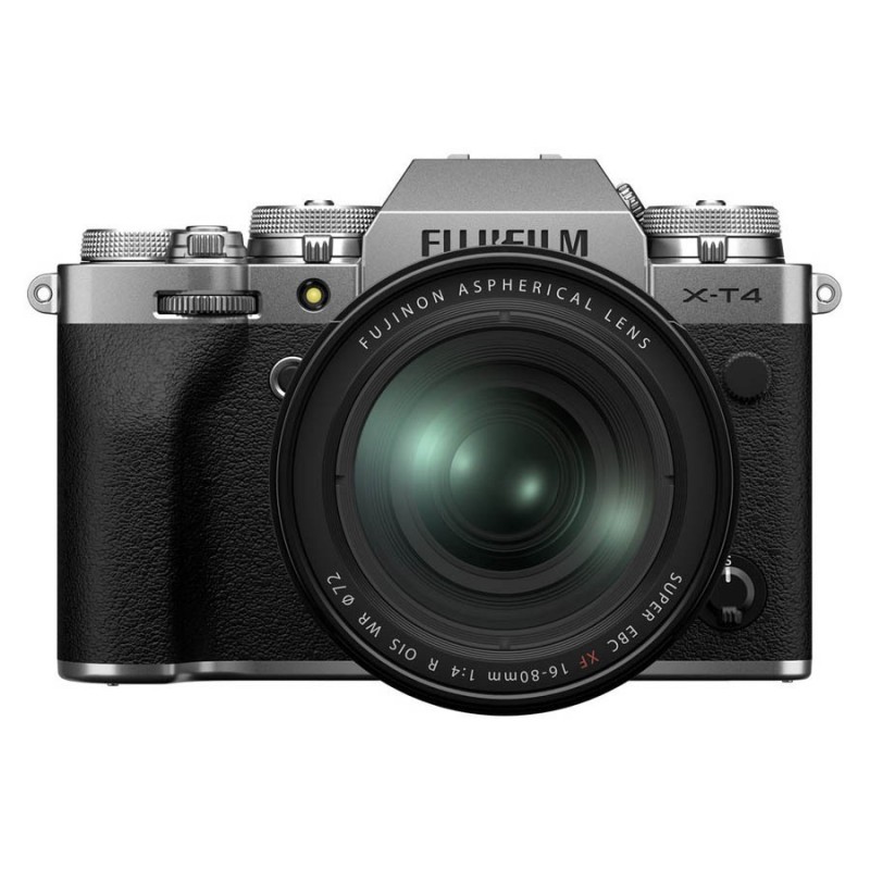 دوربین عکاسی فوجی فیلم مدل FujiFilm X-T4 Mirrorless Camera with 16-80mm f/4 (silver)