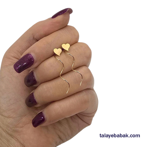 گوشواره کرلی قلب 001