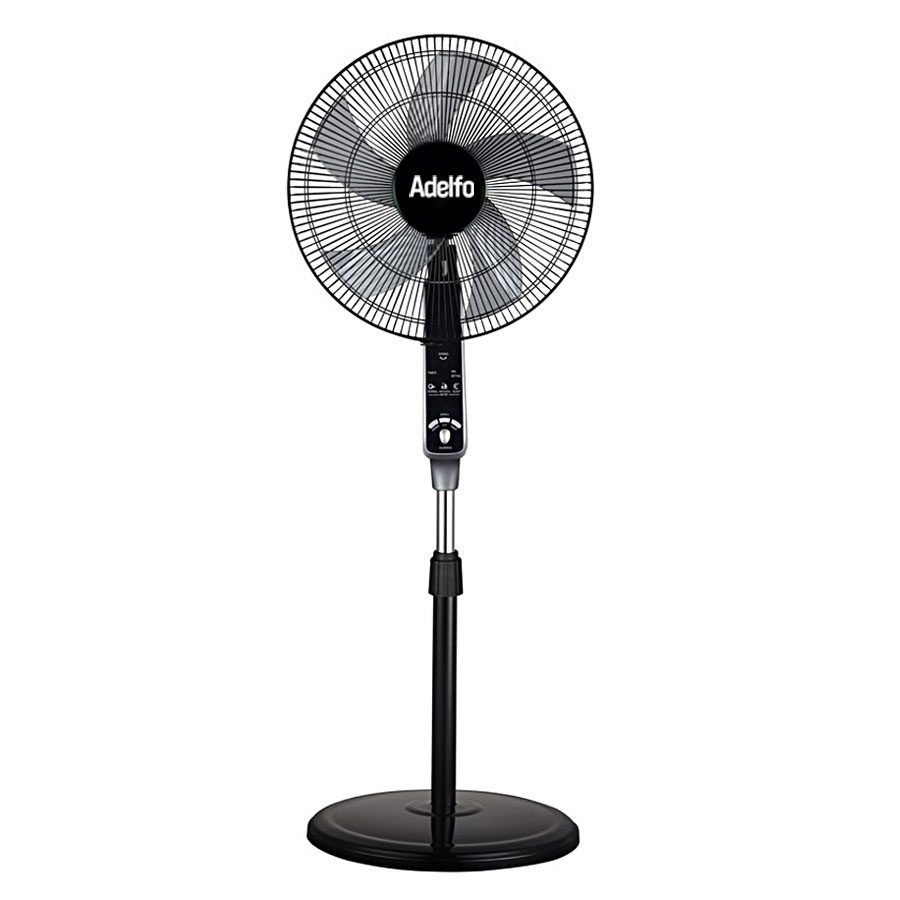 پنکه ایستاده 3 کاره 5 پره دیجیتال ریموت دار آدلفو مدل ASF-5530D مشکی