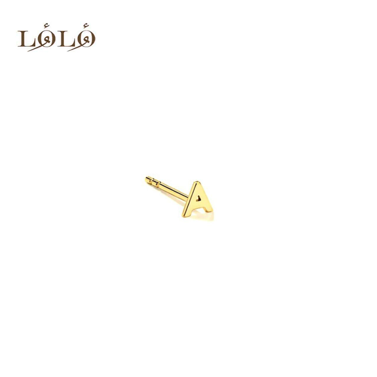 گوشواره نقره تک لنگه حرف A