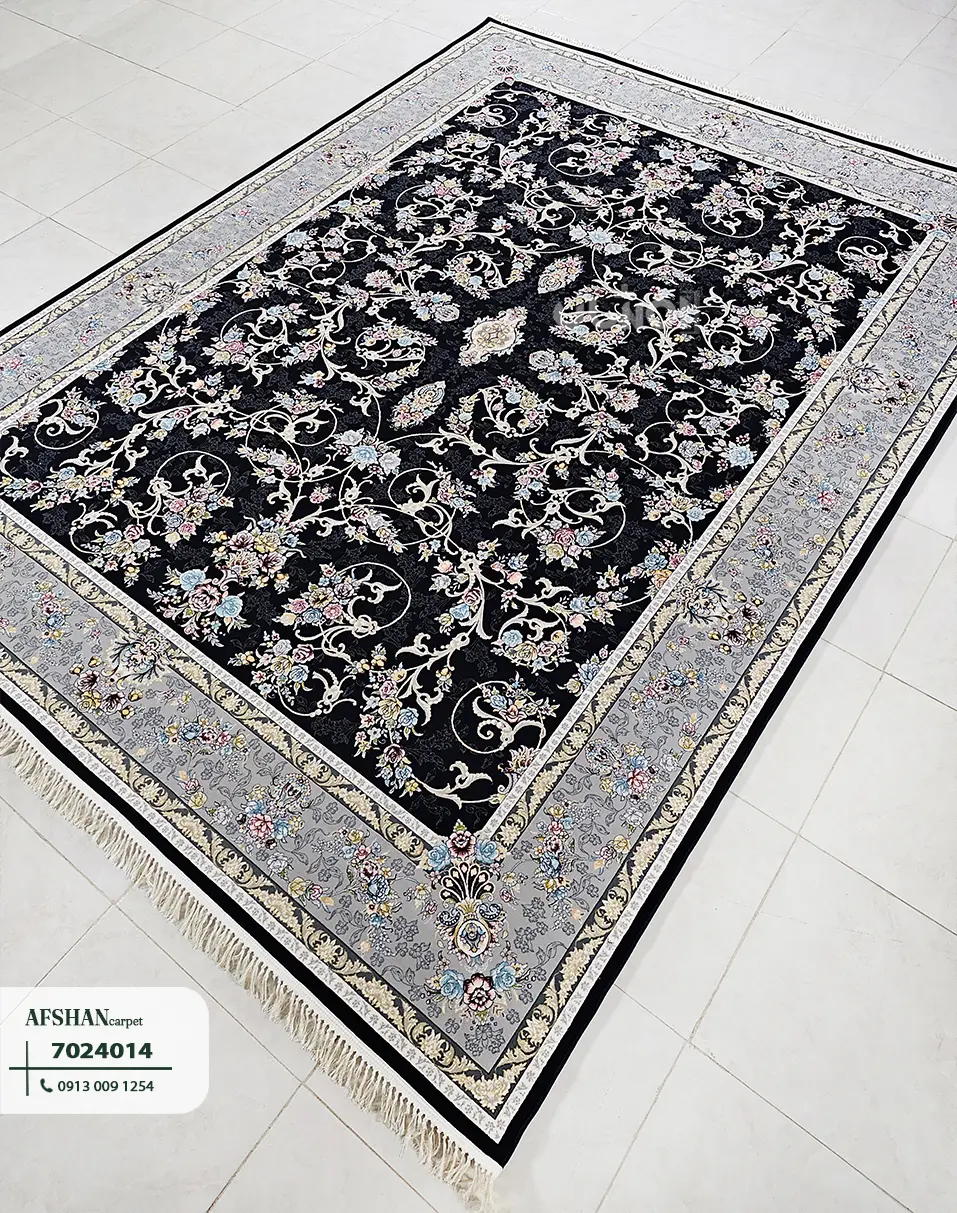 فرش 700 شانه آکرلیک طرح شاهان کد 7024014 آرزو