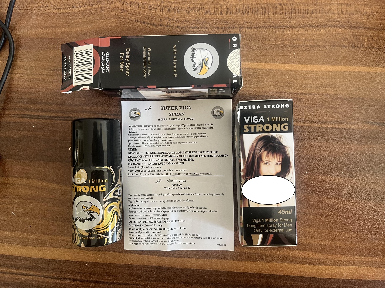 اسپری تاخیری ویگا مشکی دوز یک میلیون 45میل اصل آلمان اصلی