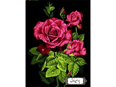 نخ و نقشه تابلو فرش آموزشی گل رز - کد NA7011