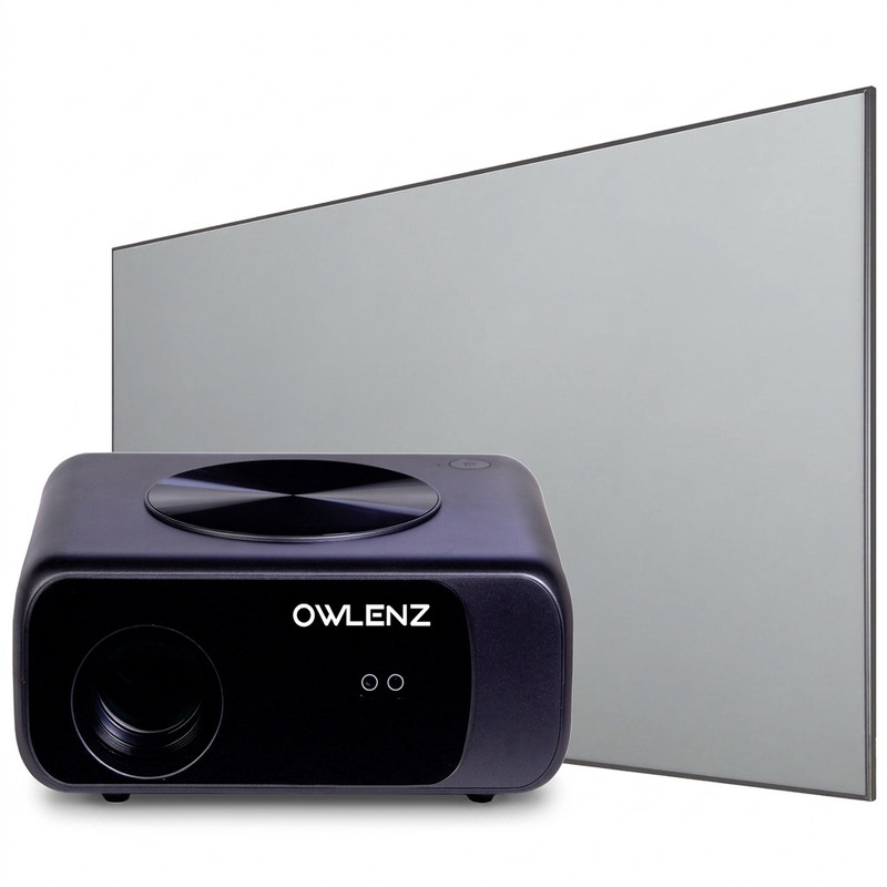 مینی ویدئو پروژکتور النز مدل SD550 به همراه پرده نمایش - مشکی