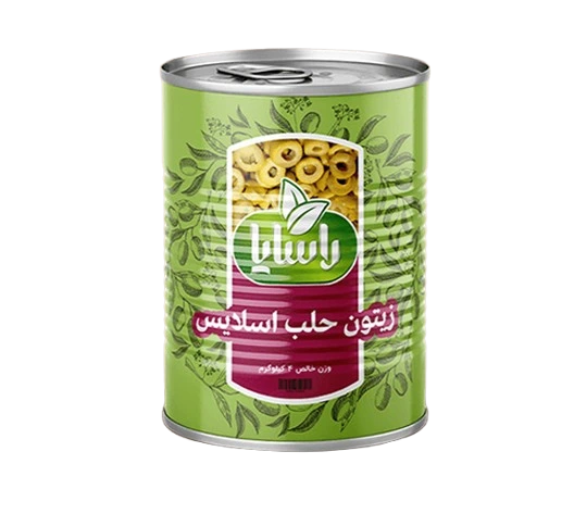زیتون اسلایس حلب 4 کیلویی (گرد)