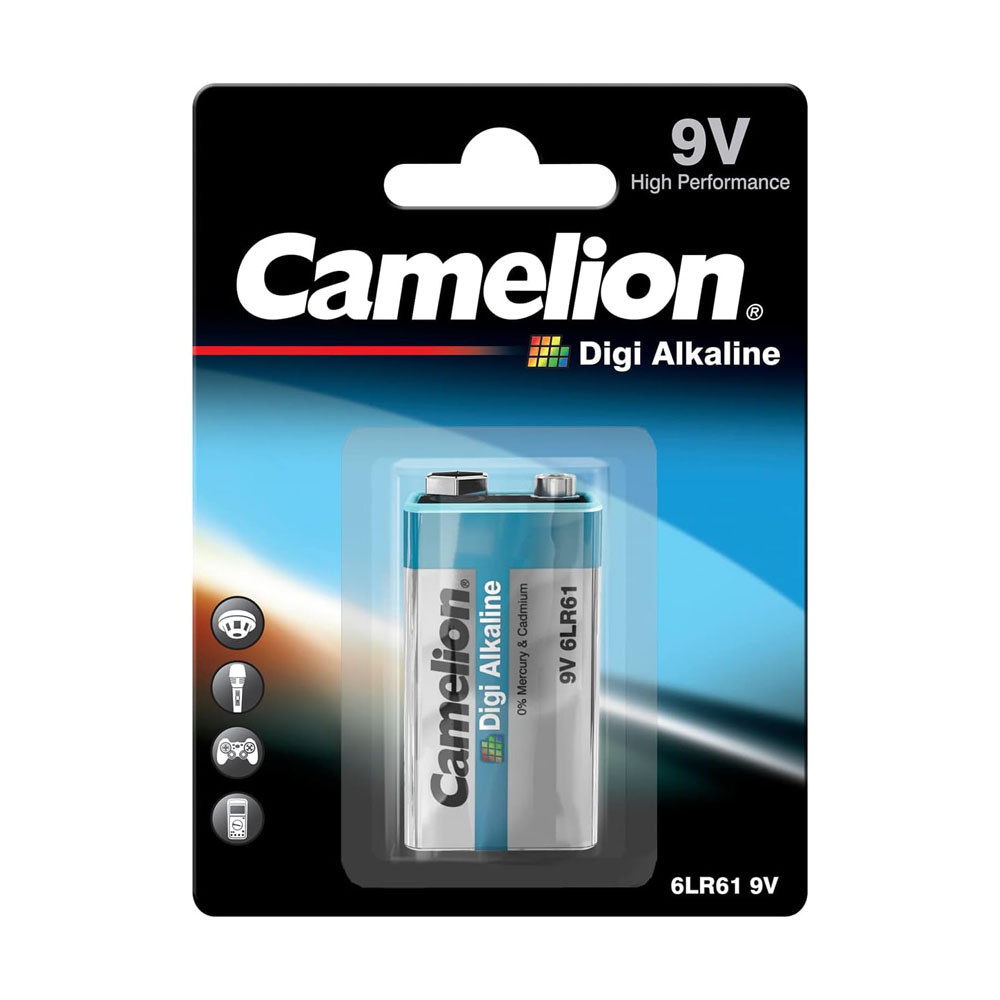 9 ولت دیجی آلکالاین کارتی یک عددی Camelion Digi Alkaline 9- volt Battery One Pack