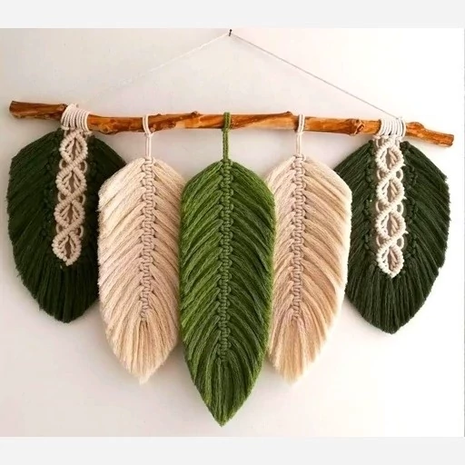 دیوار کوب برگ مکرومه مدل بارانا 3