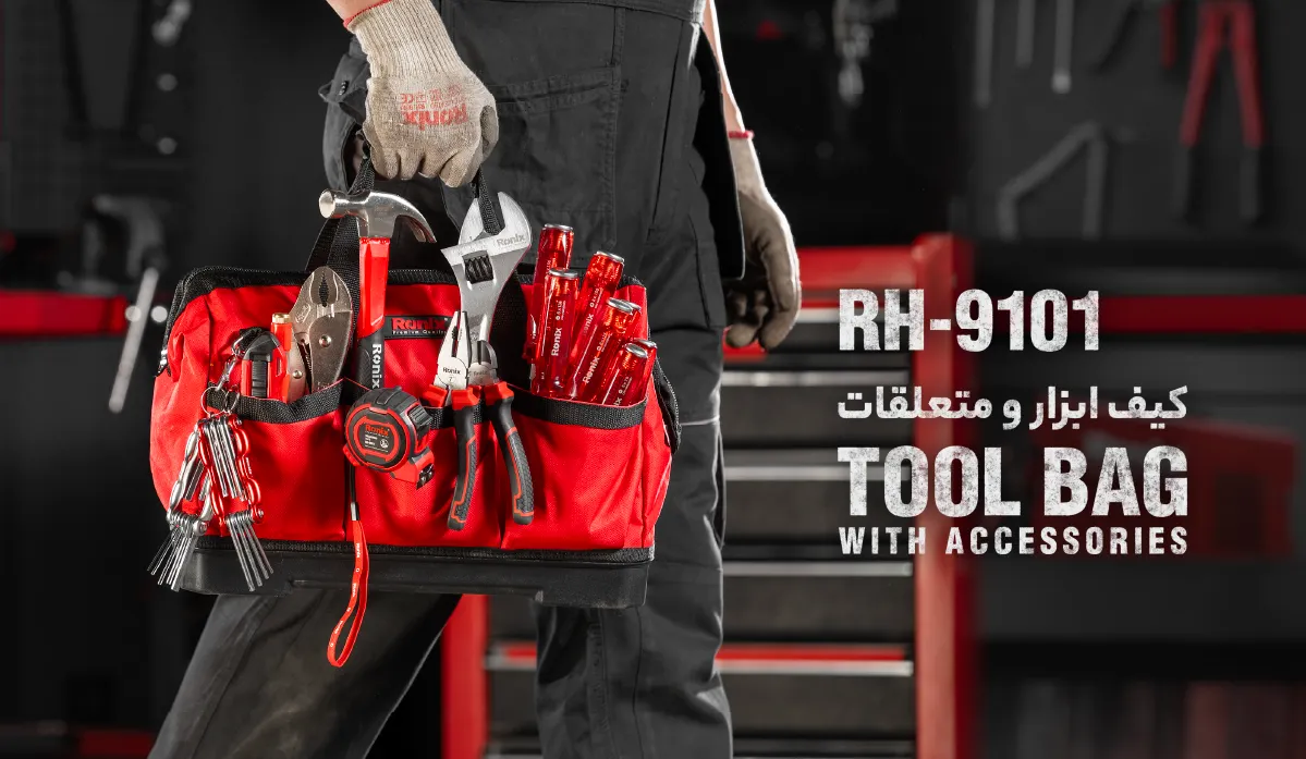 کیف ابزار همراه با متعلقات 19 عددی رونیکس مدل RH-9101