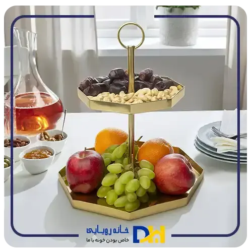 شیرینی خوری دوطبقه طلایی ایکیا GOKVÄLLA