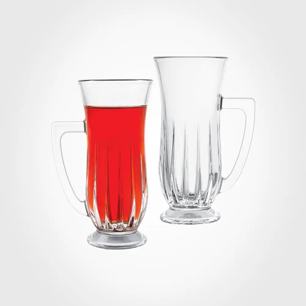 استکان شیشه ای دسته دار لیمون کد 244700