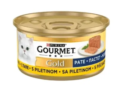 کنسرو گربه Purina Gourmet Gold طعم مرغ (Chicken) – مدل پته نرم