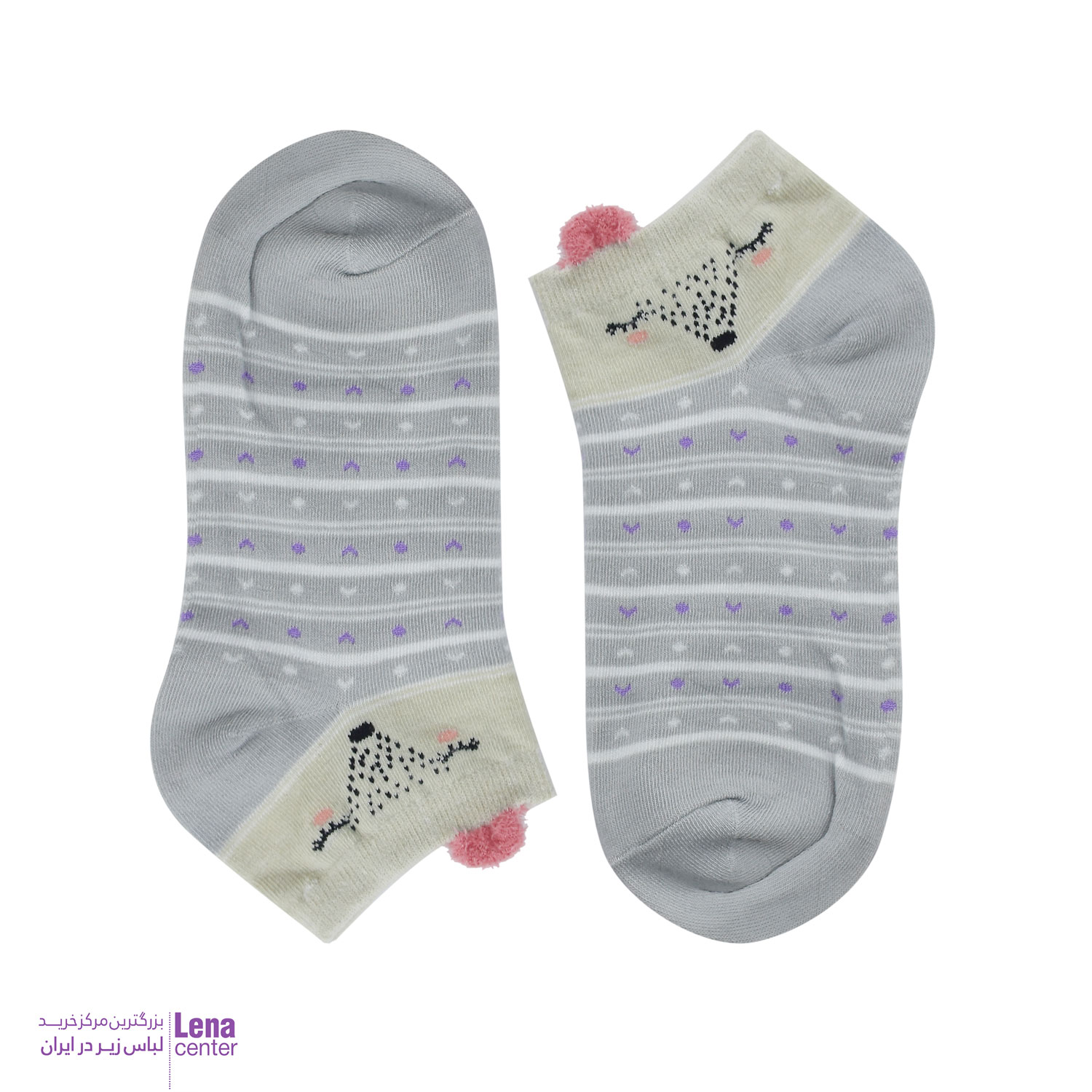 جوراب زنانه نخی گوش دار