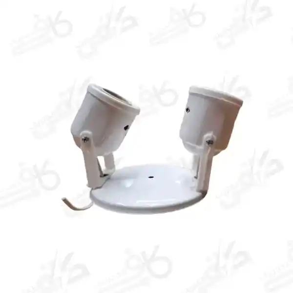 پایه چراغ سقفی دو شعله با سرپیچ E27