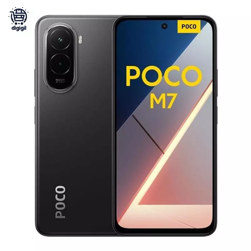 گوشی موبایل شیائومی مدل Poco M7 ظرفیت 256/8 گیگابایت - مشکی, 18 ماه گارانتی شرکتی