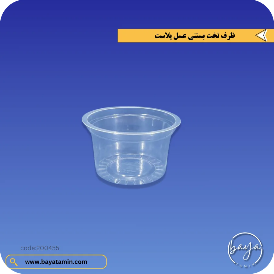 ظرف تخت بستنی 250 سی سی