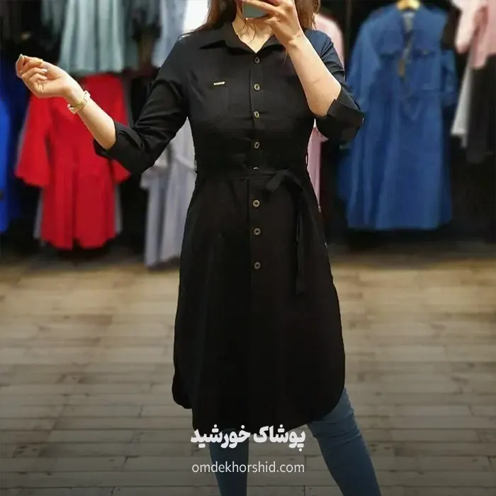 مانتو مشکی دانشجویی
