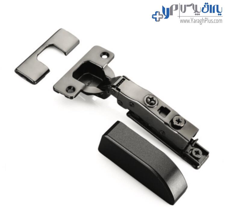 لولا آرام بند کابینت کلیپس‌ دار با پایه خطی سه بعدی مشکی ملونی 4022