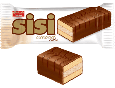کیک روکش شکلات سی سی - باکس ۶۰ عددی